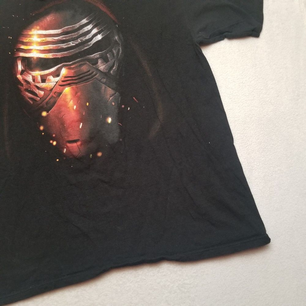 Star Wars: 'Kylo Ren's Mask' TFA 100% Cotton black T-Shirt Lucasfilm Ltd Sz 2XL - Picture 11 of 15